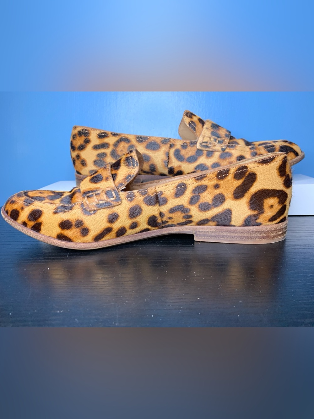 Madewell Leopard Print Loafers in Tan and Black